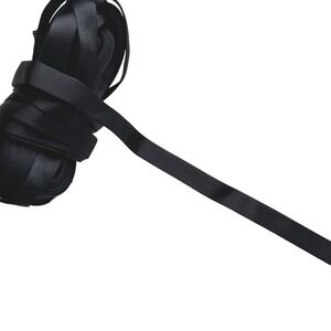 Black Satin 1/2" Ribbon 2 Pieces 10 Yd 7" Total Double Sided Sew Clothing Design